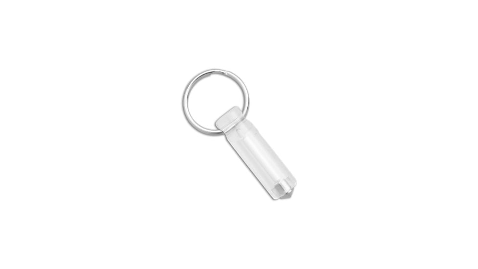 Glow Rhino Glow Rhino Ember Polycarbonate Tritium Blue Glow Fob 1.1" Clear, adult, BHQ-232224