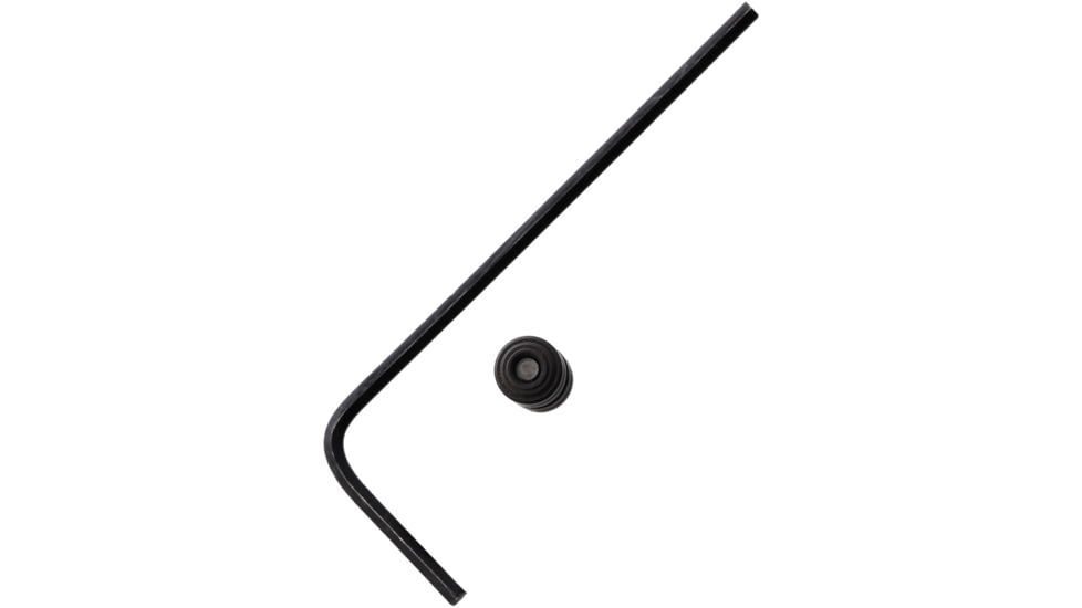 Glow Rhino Knafs Lander Thumbstud, Blue/Single Sided, Black Finish CNC Machined Stainless Construction, TS-LANDER-001-303SS-BN-ZBXX