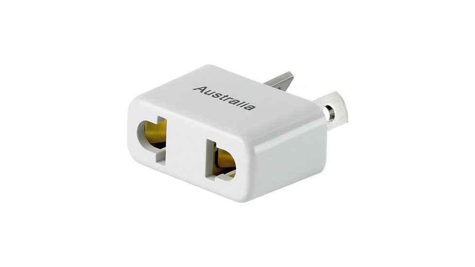 Go Travel Australia Non-Grounded Adapter, White, DES-03774