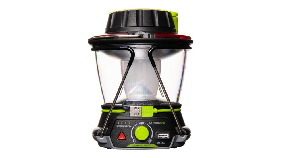 Goal Zero Lighthouse 600 1x Lithium-Ion Reachargeable LED Lantern, 600 Lumens, Black/Yellow, 32010