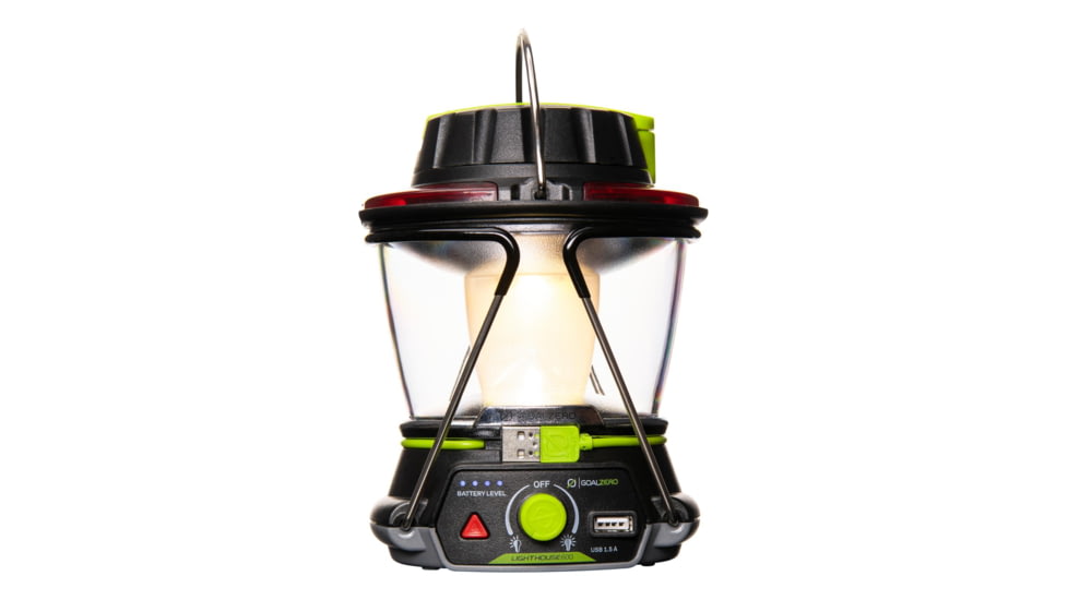 Goal Zero Lighthouse 600 1x Lithium-Ion Reachargeable LED Lantern, 600 Lumens, Black/Yellow, 32010
