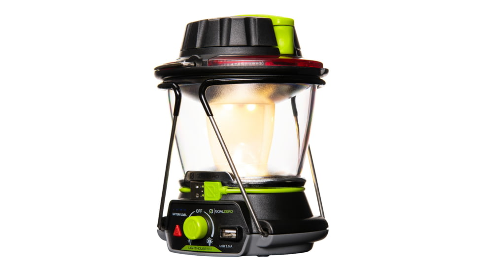 Goal Zero Lighthouse 600 1x Lithium-Ion Reachargeable LED Lantern, 600 Lumens, Black/Yellow, 32010
