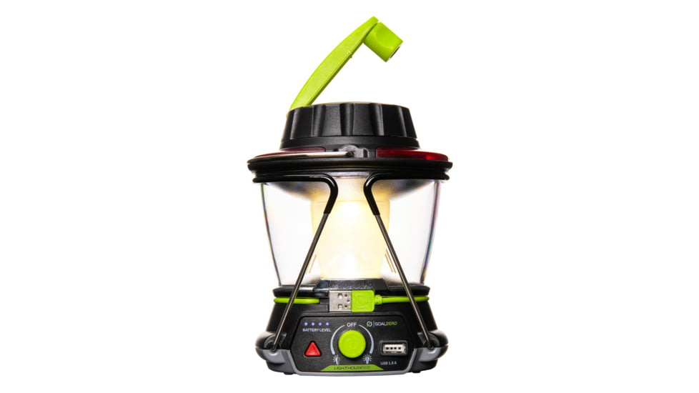 Goal Zero Lighthouse 600 1x Lithium-Ion Reachargeable LED Lantern, 600 Lumens, Black/Yellow, 32010