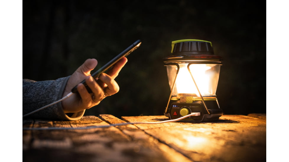 Goal Zero Lighthouse 600 1x Lithium-Ion Reachargeable LED Lantern, 600 Lumens, Black/Yellow, 32010