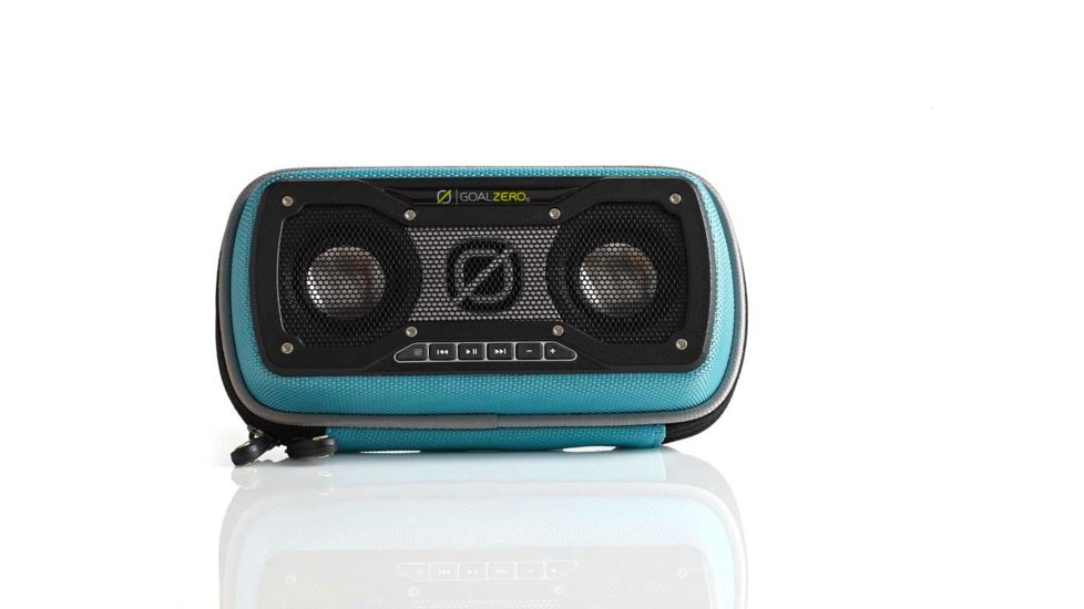Goal Zero Rock Out 2 Portable Speaker, Solar- Blue 94016