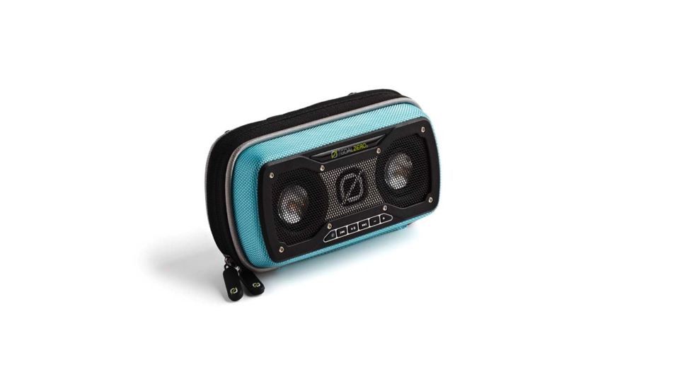 Goal Zero Rock Out 2 Portable Speaker, Solar- Blue 94016