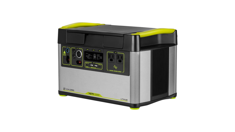 Goal Zero Yeti 1500X 120V Lithium Portable Power Station, Silver, 36300