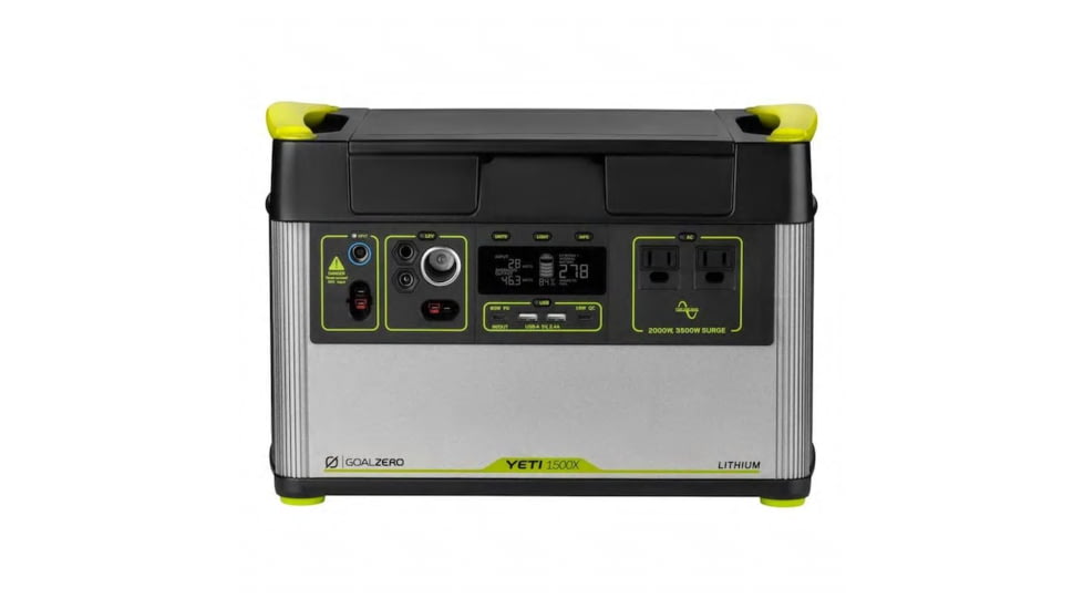 Goal Zero Yeti 1500X 120V Lithium Portable Power Station, Silver, 36300