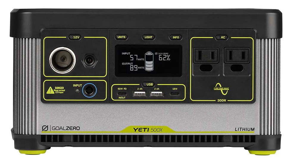 Goal Zero Yeti 500X Portable Power Station, 120V, 36100