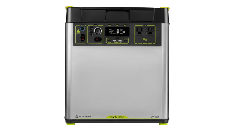 Goal Zero Yeti 6000X 120V Portable Power Station, Black/Silver, 36500
