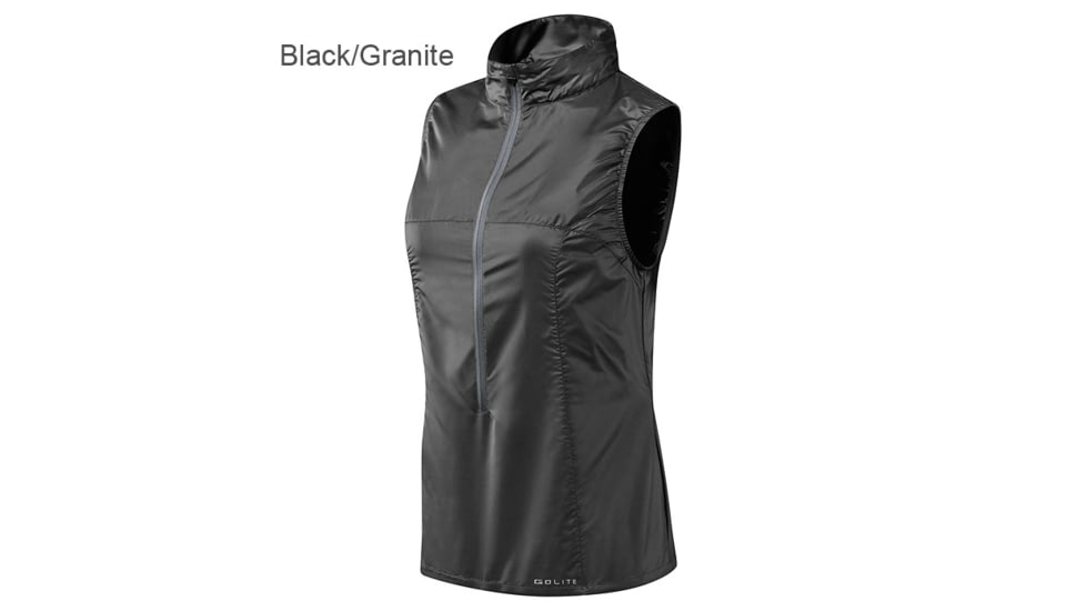 GoLite Dakota Wind Vest - Women's-Black/Granite-Small