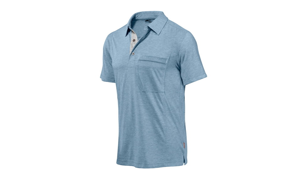 GoLite Wicklow Travel Polo SS - Men's-Steel Blue-Small