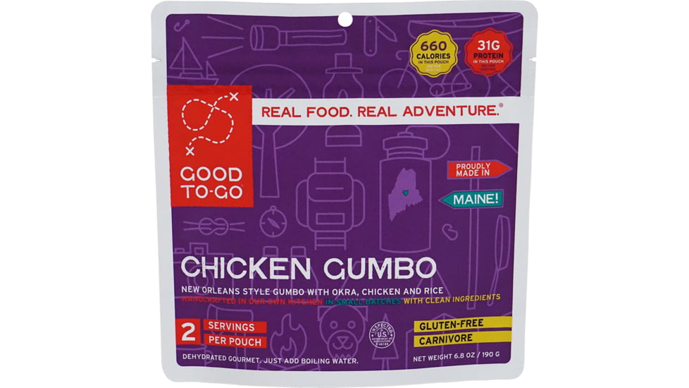 Good To-Go Chicken Gumbo, Single Serving, 6-Pack, 1059qcs