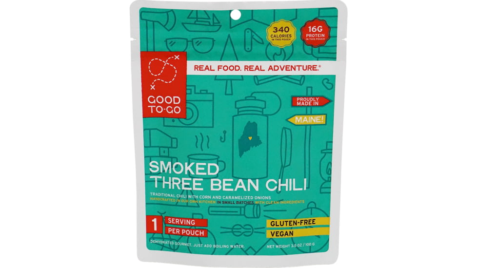 Good To-Go Smoked Three Bean Chili, Single Serving, 1051