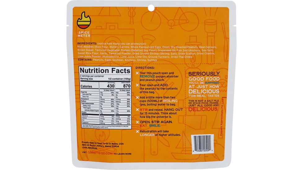 Good To-Go The Long Trail Kit, 5 Breakfasts &amp; 5 Single, 5 Double Meals, 5503LON
