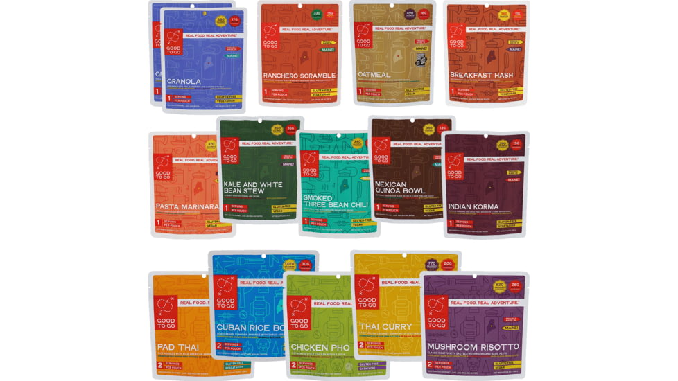 Good To-Go The Long Trail Kit, 5 Breakfasts &amp; 5 Single, 5 Double Meals, 5503LON