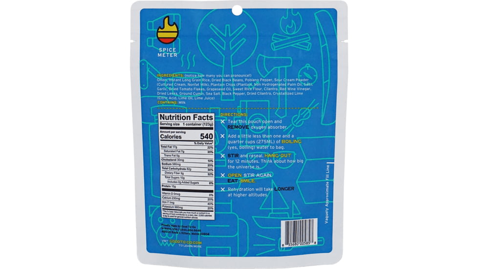 Good To-Go The Ridgeline Sampler, 6 Single Meals, 5507RDG
