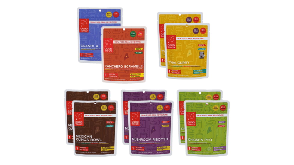 Good To-Go The Summit Kit, 2 Breakfasts &amp; 8 Single Meals, 5501SUM