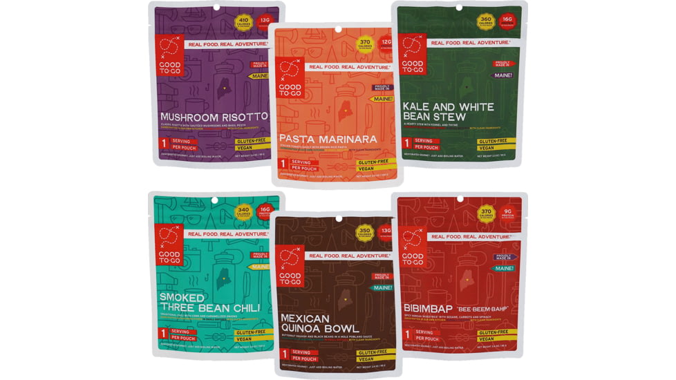 Good To-Go The Traverse Sampler - Vegan, 6 Single Meals, 5506TRV