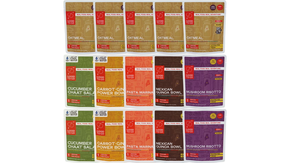 Good To-Go Vegan 5-Day Emergency Food Kit, Vegan 5-Day Emergency Food Kit Variety, 5053EFK