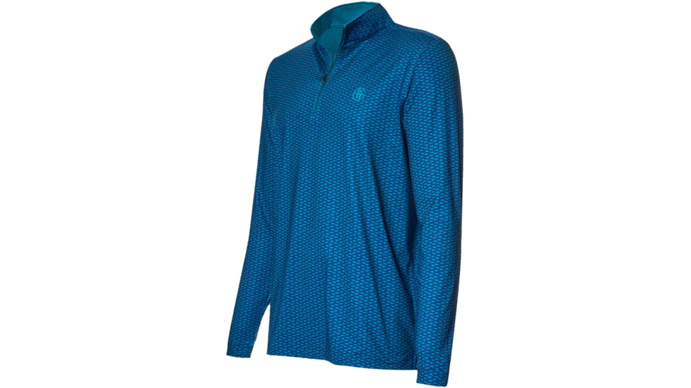 Googan Squad Blue Micro Klutch Quarter-Zip Shirt - Mens, 2XL, GS090-2XL
