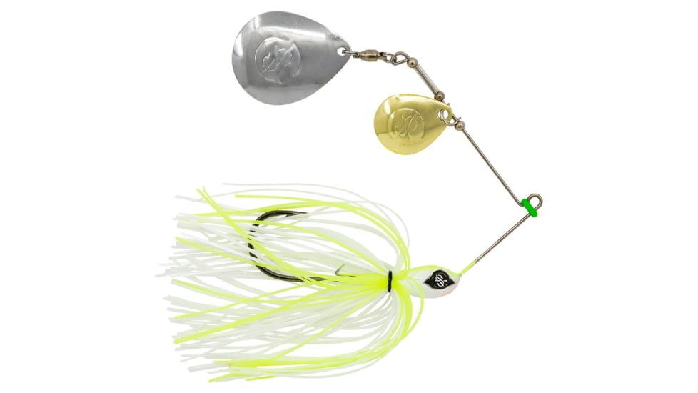 Googan Squad Bumper Spinnerbait, 1/2 oz, Chartreuse White, 10-15-GGS-10001H
