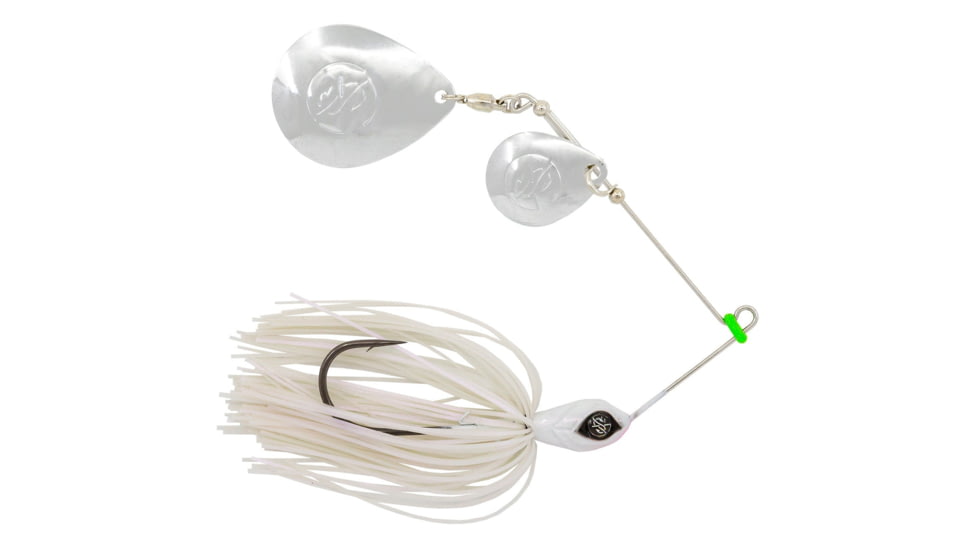 Googan Squad Bumper Spinnerbait, 3/8 oz, White, 10-15-GGS-10001E