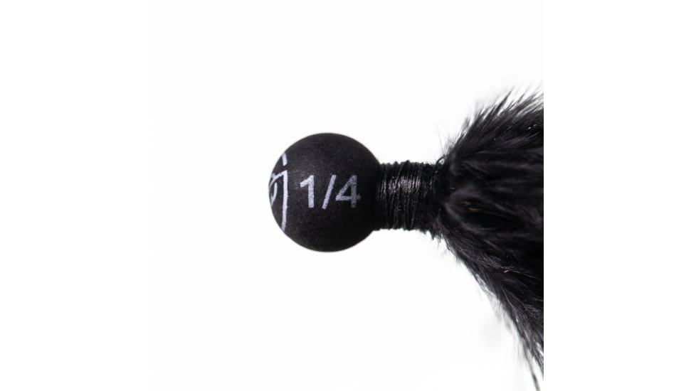 Googan Squad Fuzzy Wuzzy Skirted Jig, 1/4 oz, Black, GBFW-14-BLK