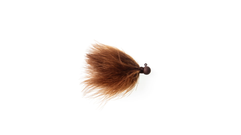 Googan Squad Fuzzy Wuzzy Skirted Jig, 1/16 oz, Brown, GBFW-116-BRN