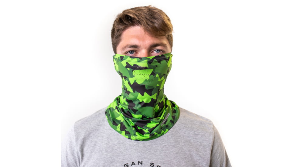 Googan Squad Googan Fish Camo Gaiter - Mens, One Size, GS028