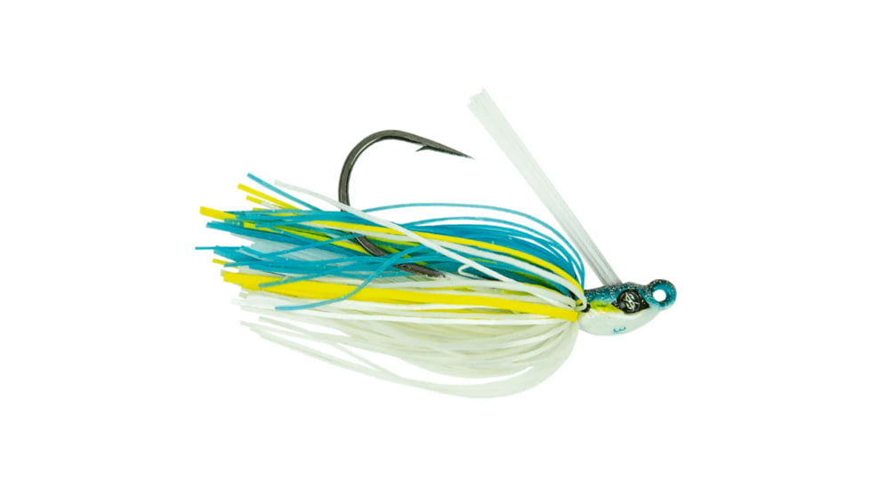 Googan Squad Grass Hero Skirtied Jig, 3/8 oz, 4/0 Hook, Sexy Shad, 10-20-GGS-10004Q