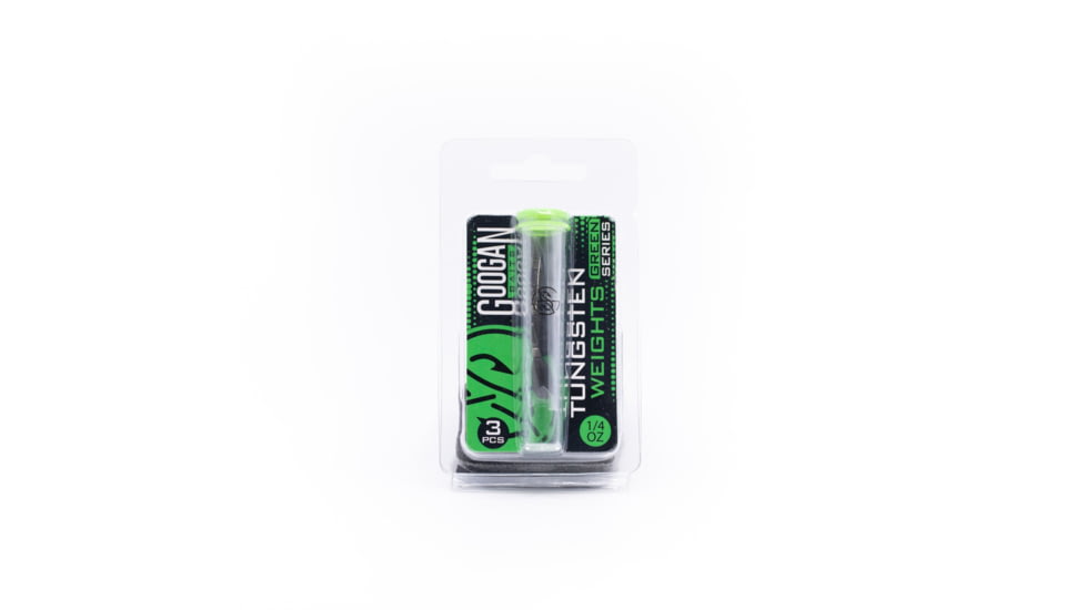 Googan Squad Green Series Tungsten Dropshot Weights, Black, 3/16oz, GTD-316-BL