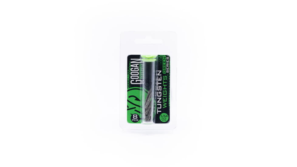 Googan Squad Green Series Tungsten Nail Weights, Plain, 3/64oz, GTN-364-PL