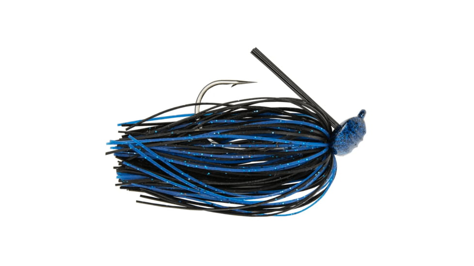 Googan Squad Gridiron Skirtied Jig, 9/16 oz, 5/0 Hook, Black &amp; Blue, 10-20-GGS-10003R