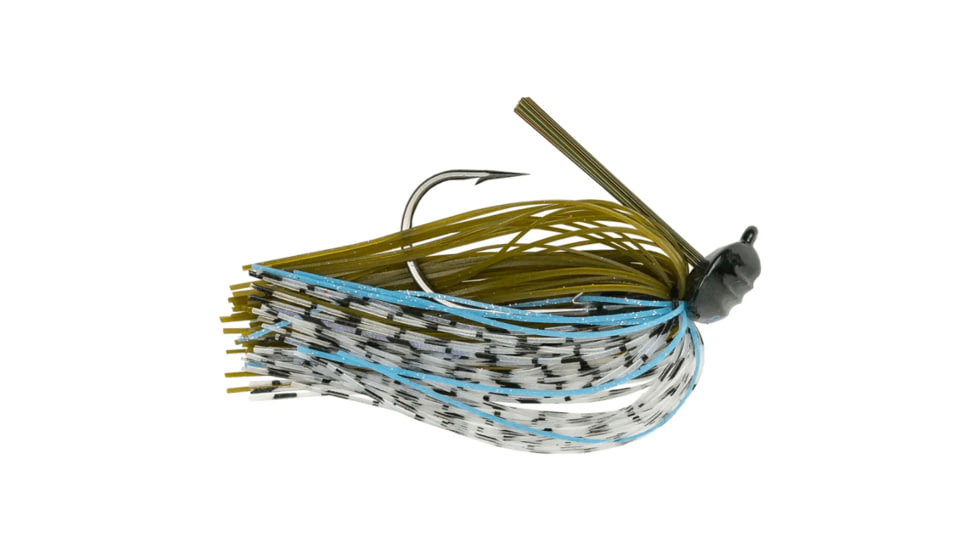 Googan Squad Gridiron Skirtied Jig, 1/2 oz, 5/0 Hook, Blue Craw, 10-20-GGS-10003J