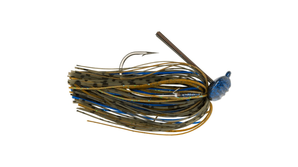 Googan Squad Gridiron Skirtied Jig, 1 oz, 6/0 Hook, Okeechobee Craw, 10-20-GGS-10003AH