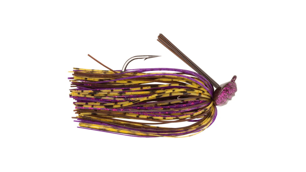 Googan Squad Gridiron Skirtied Jig, 3/8 oz, 5/0 Hook, PB&amp;J, 10-20-GGS-10003D