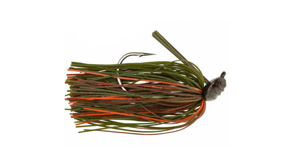 Googan Squad Gridiron Skirtied Jig, 1 oz, 6/0 Hook, Rotten Pumpkin, 10-20-GGS-10003AN