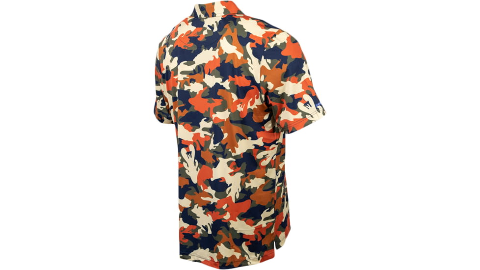 Googan Squad Incognito Orange Camo Polo - Mens, 2XL, GS135-2XL