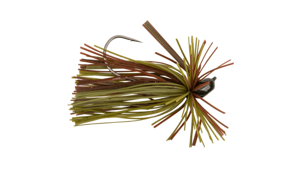 Googan Squad Lil Juicee Skirted Jig, 5/16 oz, 4/0 Hook, Green Pumpkin, 10-20-GGS-10001Q