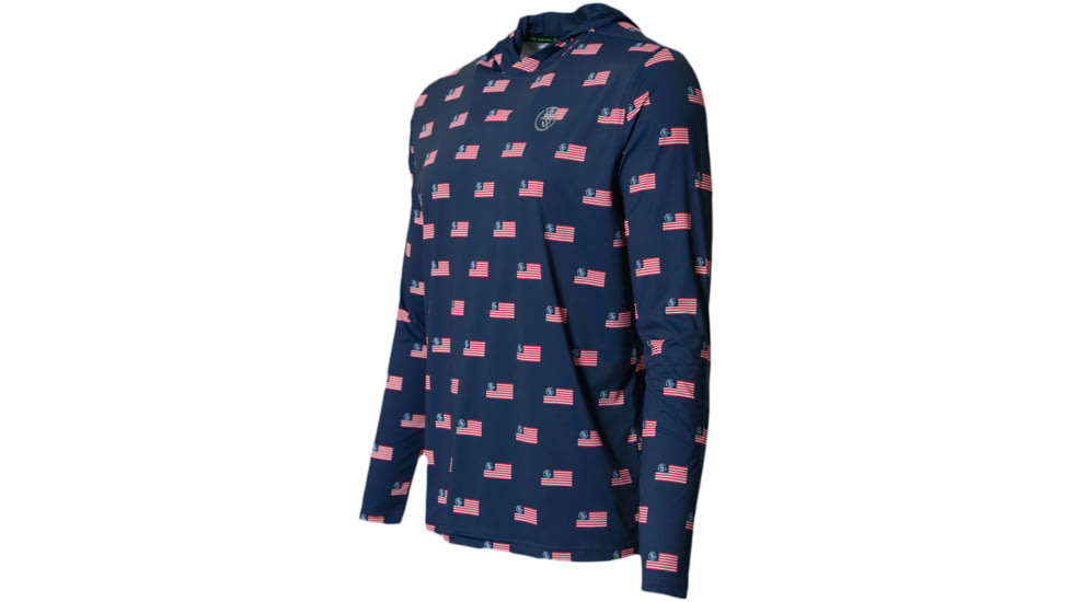 Googan Squad Merica Hooded Long-Sleeve Shirt - Mens, 2XL, GS212-2X