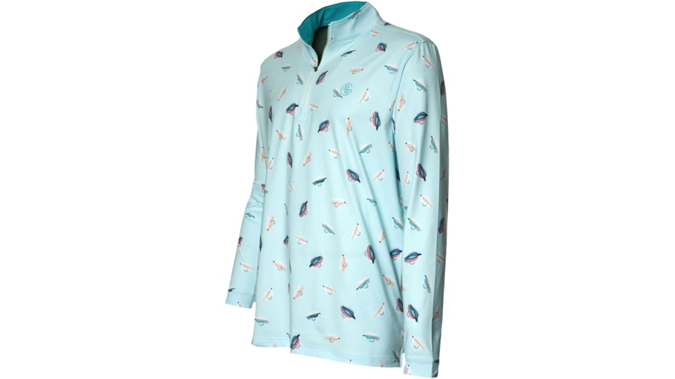 Googan Squad Salt Air Tossed Jig Quarter Zip Shirt - Mens, 3XL, GS091-3XL