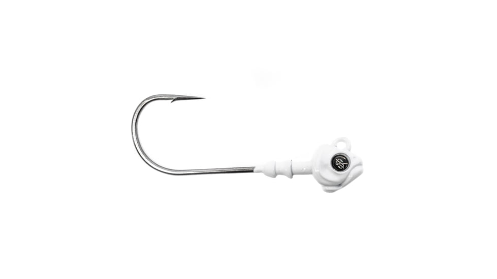 Googan Squad Saucy Swimbait Jig Heads, 1/8oz, White, GSSHH-18-WHT