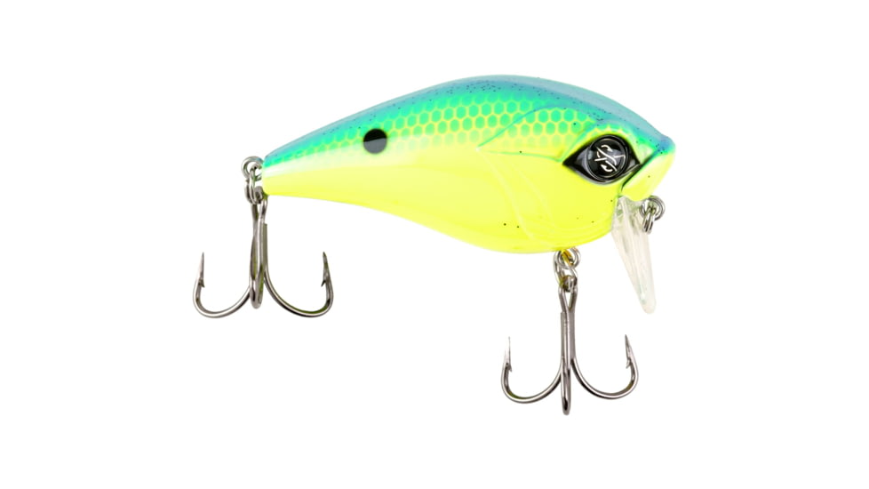 Googan Squad Wake Banger Hard Bait, 2 3/8in, 7/16 oz, Chartreuse Blue Back, 10-01-GGS-10020B