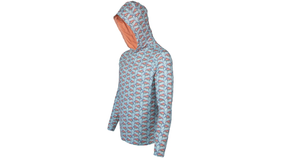 Googan Squad Water Color Banger Mesh Hooded Long-Sleeve Shirt - Mens, Small, GS233-S