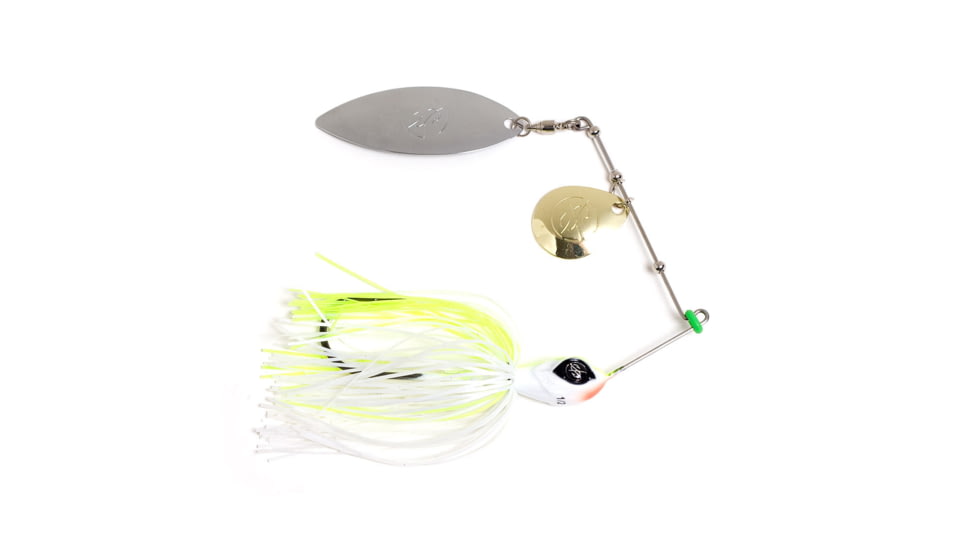 Googan Squad Zinger Spinnerbait, 3/8 oz, Chartreuse White, 10-15-GGS-10000B