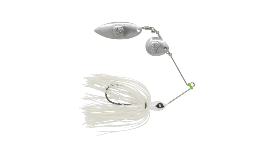 Googan Squad Zinger Spinnerbait, 3/8 oz, White, 10-15-GGS-10000D