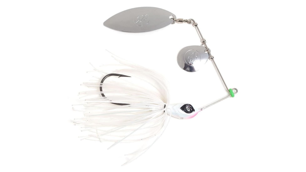 Googan Squad Zinger Spinnerbait, 1/2 oz, White, 10-15-GGS-10000J
