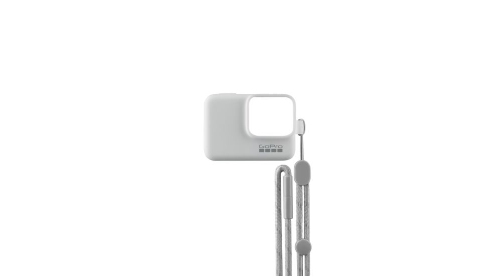 GoPro Silicone Sleeve with Adjustable Lanyard, White ACSST-002