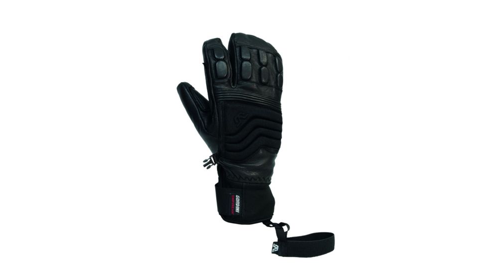 Gordini Wrangell 3 Finger - Mens, Black, Small, 4M4101S-S-BLACK